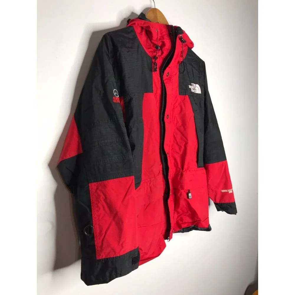 Vintage 90's The North Face Gore XCR Summit Series Jacket Mens Medium Red Black